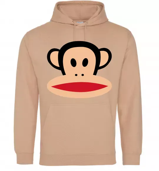 Женская толстовка (худи) Мавпа намальована Песочный фото