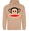 Женская толстовка (худи) Мавпа намальована Песочный фото