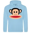 Жіноча толстовка (худі) Мавпа намальована Блакитний фото