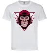 Мужская футболка Cool monkey Белый фото