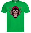 Мужская футболка Cool monkey Зеленый фото