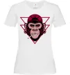 Женская футболка Cool monkey Белый фото