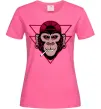 Женская футболка Cool monkey Ярко-розовый фото