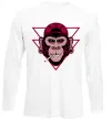 Лонгслив Cool monkey Белый фото