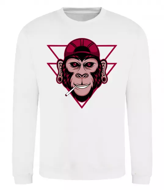 Свитшот Cool monkey Белый фото
