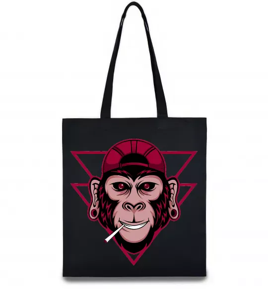 Еко-сумка Cool monkey Чорний фото