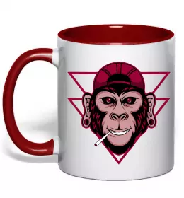 Чашка с цветной ручкой