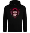 Женская толстовка (худи) Cool monkey Черный фото