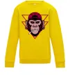 Детский Свитшот Cool monkey Солнечно желтый Детский Свитшот Cool monkey Солнечно желтый фото