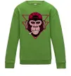 Детский Свитшот Cool monkey Лаймовый Детский Свитшот Cool monkey Лаймовый фото