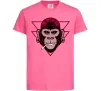 Детская футболка Cool monkey Ярко-розовый фото