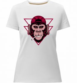 Женская премиум футболка Cool monkey