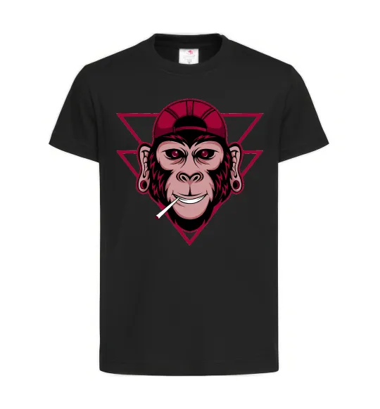 Детская футболка Cool monkey Черный фото