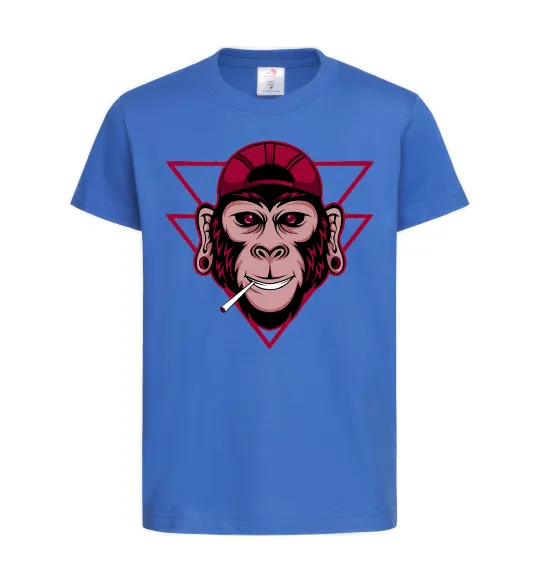 Детская футболка Cool monkey Ярко-синий фото