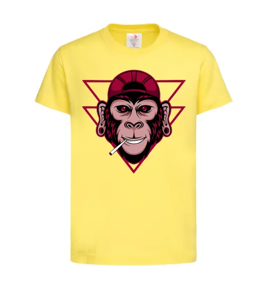 Детская футболка Cool monkey Лимонный фото