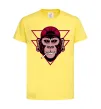Детская футболка Cool monkey Лимонный фото