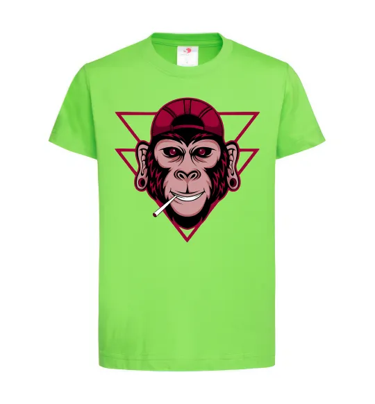 Детская футболка Cool monkey Лаймовый фото
