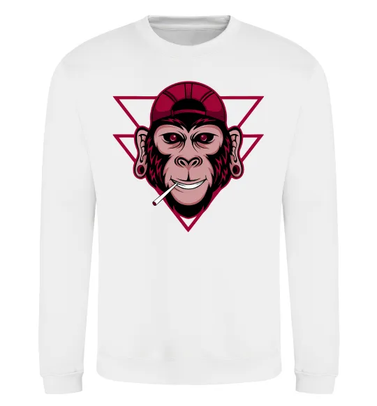 Свитшот Cool monkey Белый фото