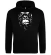 Чоловіча толстовка (худі) Горила морда Чорний Чоловіча толстовка (худі) Горила морда Чорний фото
