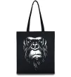Эко-сумка Горила морда Черный фото