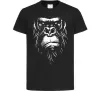 Детская футболка Горила морда Черный фото