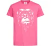 Детская футболка Горила морда Ярко-розовый фото