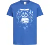 Детская футболка Горила морда Ярко-синий фото