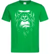 Мужская футболка Горила морда Зеленый фото