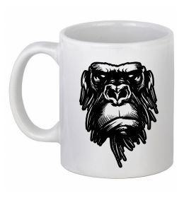 Чашка керамічна Горила морда