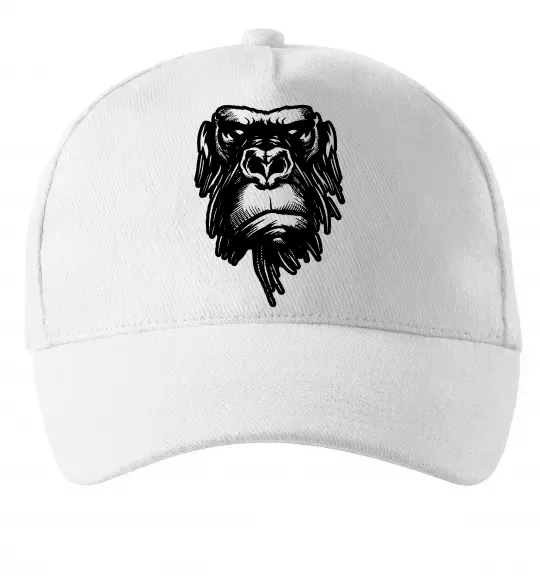 Кепка Горила морда Білий фото