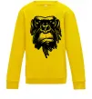 Детский Свитшот Горила морда Солнечно желтый фото