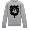 Детский Свитшот Горила морда Серый меланж фото
