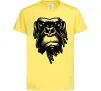 Детская футболка Горила морда Лимонный фото