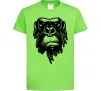 Детская футболка Горила морда Лаймовый фото