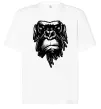 Футболка Оверсайз Горила морда Белый фото
