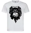 Мужская футболка Горила морда Белый фото