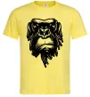 Мужская футболка Горила морда Лимонный фото