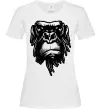 Женская футболка Горила морда Белый фото
