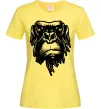 Женская футболка Горила морда Лимонный фото