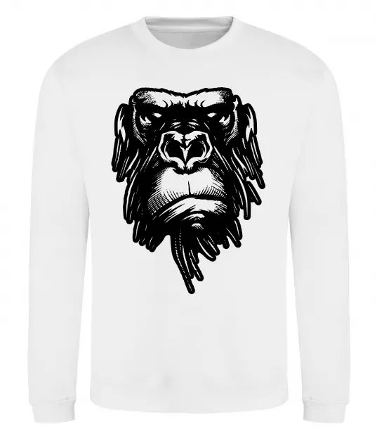 Свитшот Горила морда Белый фото