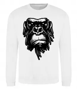 Свитшот Горила морда Белый фото