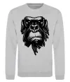 Свитшот Горила морда Серый меланж фото