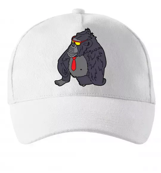 Кепка Горила в окулярах Белый фото