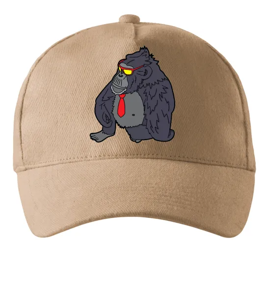 Кепка Горила в окулярах Песочный фото