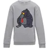 Детский Свитшот Горила в окулярах Серый меланж фото