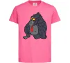 Детская футболка Горила в окулярах Ярко-розовый фото