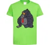 Детская футболка Горила в окулярах Лаймовый фото