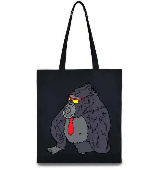 Эко-сумка Горила в окулярах Черный фото