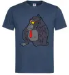 Мужская футболка Горила в окулярах Темно-синий Мужская футболка Горила в окулярах Темно-синий фото