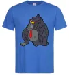 Мужская футболка Горила в окулярах Ярко-синий Мужская футболка Горила в окулярах Ярко-синий фото